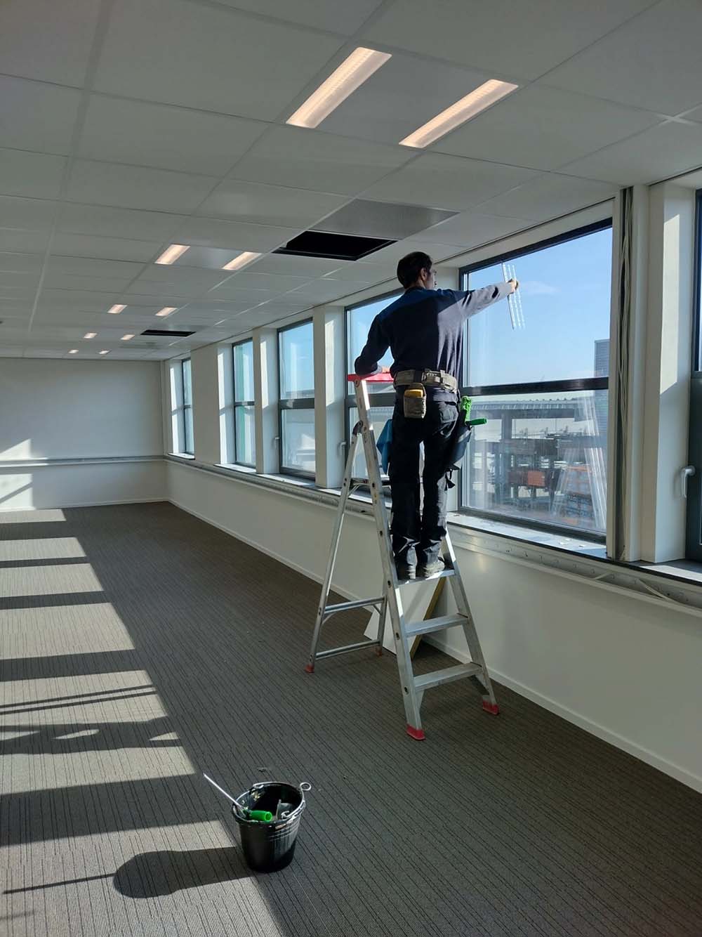 Binnenschoonmaak van glazen